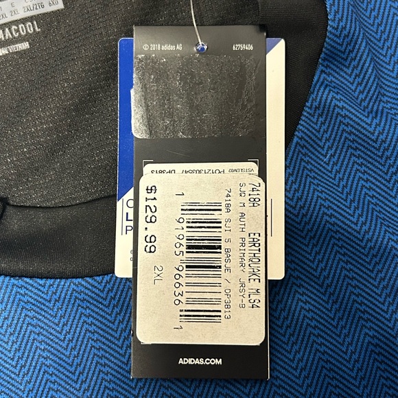 San Jose Earthquakes Adidas MLS Jersey - Picture 8 of 9